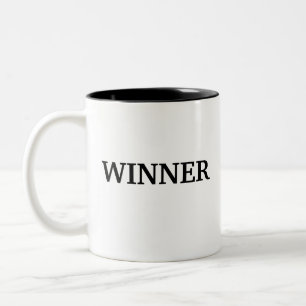 Winnaar koffiemok tweekleurige koffiemok