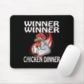 Winnaar Loser Video Game Chicken Dinner Speler Muismat (Met muis)