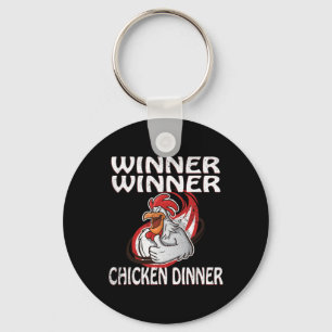 Winnaar Loser Video Game Chicken Dinner Speler Sleutelhanger