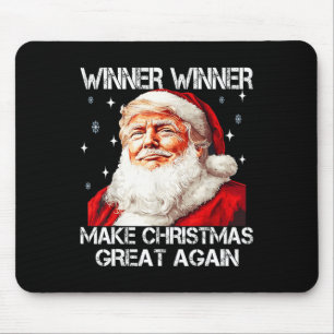 Winnaar Maak kerst weer geweldig Santa Funny Trump Muismat