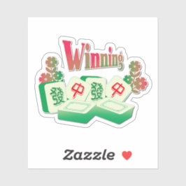 Winnaar Mahjong Sticker | Good Fortune Talisman