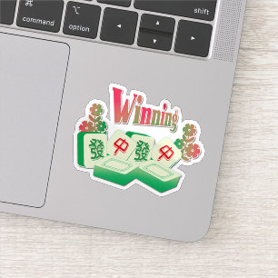 Winnaar Mahjong Sticker   Good Fortune Talisman