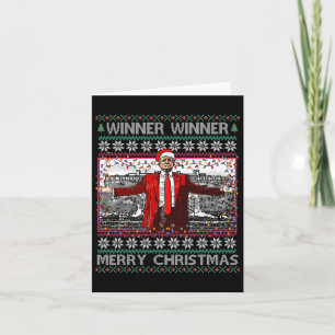 Winnaar Merry Christmas Funny Santa Trump 20 Kaart