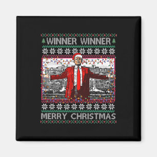 Winnaar Merry Christmas Funny Santa Trump 20 Magneet