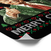 Winnaar Merry Christmas Trump Santa Ugly Swe Poster (Hoek)