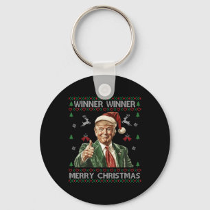 Winnaar Merry Christmas Trump Santa Ugly Swe Sleutelhanger