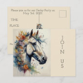 WINNAAR MET BLOEMEN UITNODIGING (Voorkant / Achterkant)