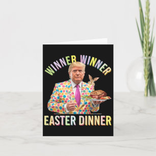 Winnaar Paasdiner President Trump Happy Kaart