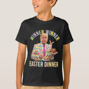 Winnaar Paasdiner President Trump Happy T-shirt