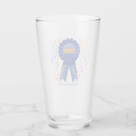 WINNAAR!! Participatieprijs Bierglas Glas (Achterkant)