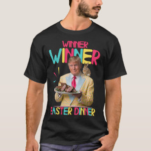 Winnaar Pasen Diner Funny Trump Bunny Happ T-shirt