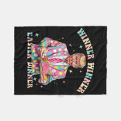 Winnaar Pasen Diner Trump Paashaas Tru Fleece Deken (Voorkant (Horizontaal))