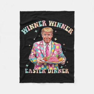 Winnaar Pasen Diner Trump Paashaas Tru Fleece Deken