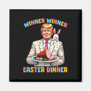 Winnaar Pasen Diner Trump Pasen Grappig voor Magneet