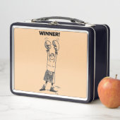 Winnaar tan en zwarte lunchbox (In situ)