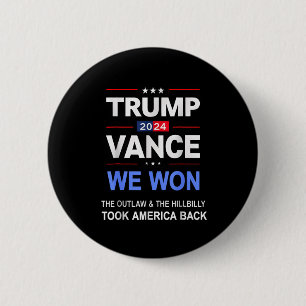Winnaar Trump Vance We Won heeft Byck America Keep Ronde Button 5,7 Cm