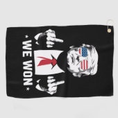 Winnaar Trump We hebben de 47e inauguratiedag gewo Golfhanddoek (Horizontaal)