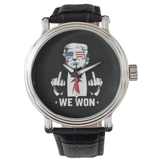Winnaar Trump We hebben de 47e inauguratiedag gewo Horloge (Voorkant)