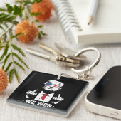 Winnaar Trump We hebben de 47e inauguratiedag gewo Sleutelhanger (Voorkant Rechts)