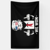 Winnaar Trump We hebben de 47e inauguratiedag gewo Spandoek (Verticaal)