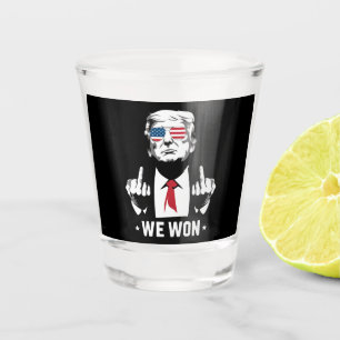Winnaar Trump We Won Inauguratie Dag 47ste Shot Glas