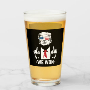 Winnaar Trump We Won Inauguratie Dag 47th Glas
