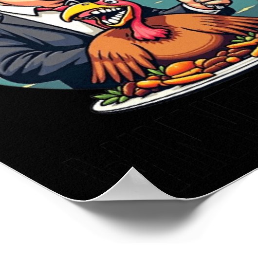 Winnaar Turkije Diner Donald Trump Grappig Tha Poster (Hoek)