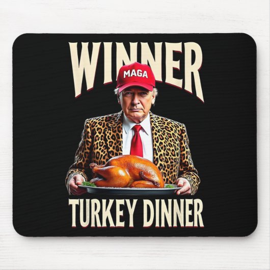 Winnaar Turkije Diner Grappig Trump Muismat (Voorkant)