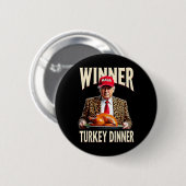 Winnaar Turkije Diner Grappig Trump Ronde Button 5,7 Cm (Voorkant /achterkant)
