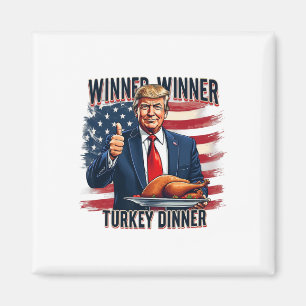 Winnaar Turkije Diner Grappig Trump Thanksgiving Magneet