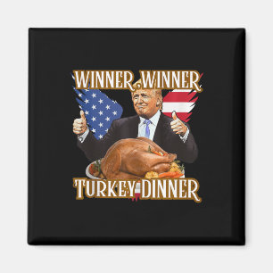 Winnaar Turkije Diner Grappig Trump Thanksgiving Magneet