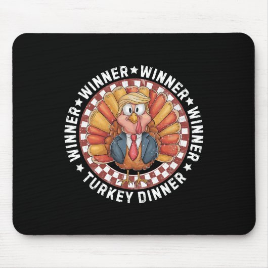 Winnaar Turkije Diner Grappig Trump Thanksgiving Muismat (Voorkant)