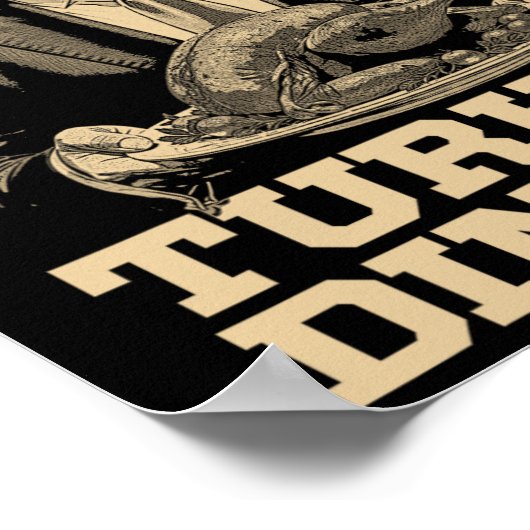 Winnaar Turkije Diner Grappig Trump Thanksgiving Poster (Hoek)