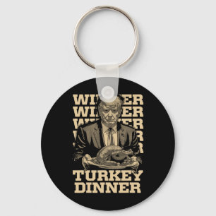 Winnaar Turkije Diner Grappig Trump Thanksgiving Sleutelhanger