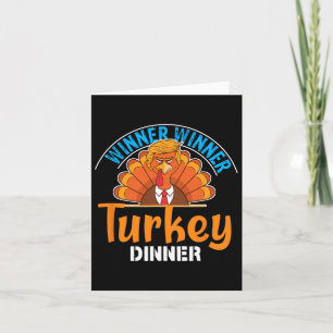 Winnaar Turkije Diner Grappige Thanksgiving Tru Kaart