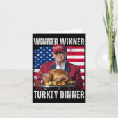 Winnaar Turkije Diner Humor Funny Trump Than Kaart (Voorkant)