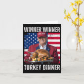 Winnaar Turkije Diner Humor Funny Trump Than Kaart (Gele Bloem)