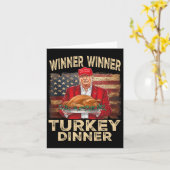 Winnaar Turkije Diner Thanksgiving Donald Tr Kaart (Gele Bloem)
