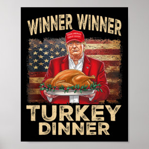 Winnaar Turkije Diner Thanksgiving Donald Tr Poster