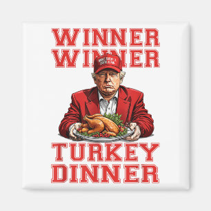 Winnaar Turkije Diner Trump Grappig Thanksgiving Magneet
