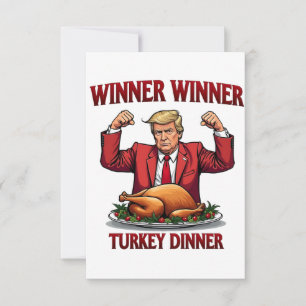 Winnaar Turkije Diner Trump Thanksgiving Bedankkaart