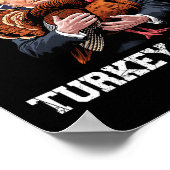 Winnaar Turkije Diner Trump Thanksgiving Fun Poster (Hoek)