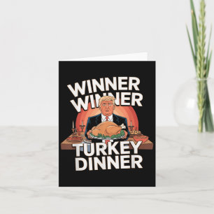 Winnaar Turkije Diner Trump Thanksgiving Kaart