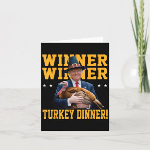 Winnaar Turkije Diner Trump Thanksgiving Kaart
