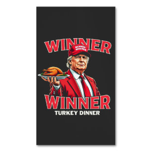 Winnaar Turkije Diner Trump Thanksgiving Magnetisch Visitekaartje