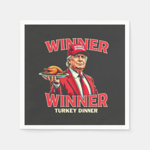 Winnaar Turkije Diner Trump Thanksgiving Servet