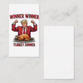 Winnaar Turkije Diner Trump Thanksgiving Visitekaartje (Voorkant / Achterkant)