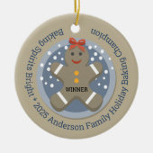 Winnaar van de Christmas Cookie Baking Contest Keramisch Ornament (Voorkant)