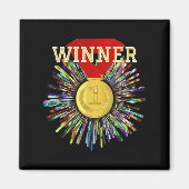 Winnaar van de prijs Gouden medaille #1 Magneet (Voorkant)