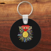 Winnaar van de prijs Gouden medaille #1 Sleutelhanger (Voorkant)